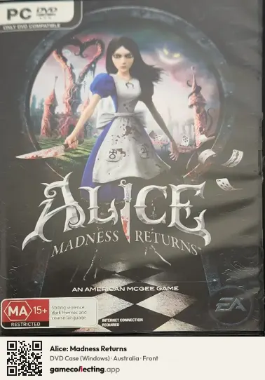 Alice: Madness Returns Computer, Australia box front