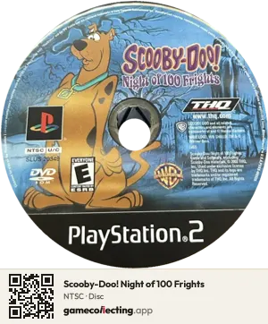 Scooby-Doo! Night of 100 Frights PlayStation 2, NTSC disc