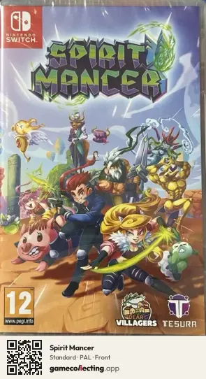 Spirit Mancer Nintendo Switch, PAL box front