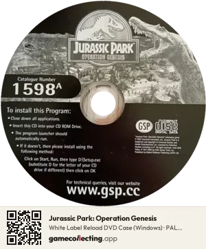 Jurassic Park: Operation Genesis Computer, PAL disc