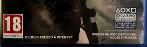 Call of Duty: Modern Warfare, the PEGI square on its front