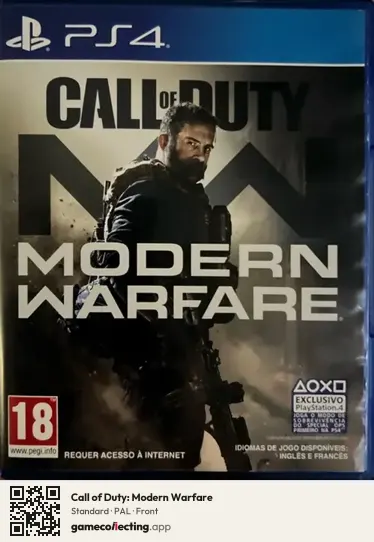 Call of Duty: Modern Warfare PlayStation 4, PAL box front