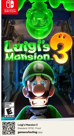 Luigi's Mansion 3 Nintendo Switch, NTSC box front