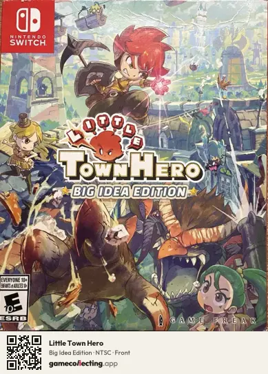 Little Town Hero Nintendo Switch, NTSC box front
