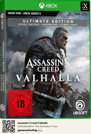 Assassin's Creed Valhalla Xbox Series X, Germany box front