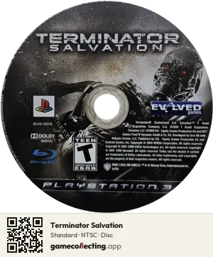 Terminator Salvation PlayStation 3, NTSC disc