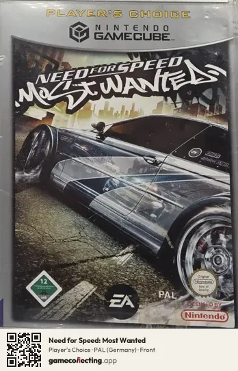 Need for Speed: Most Wanted Nintendo GameCube, Germany box front