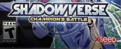 Shadowverse: Champion's Battle, the ESRB box on its front