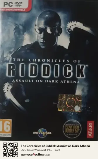 The Chronicles of Riddick: Assault on Dark Athena Computer, PAL box front