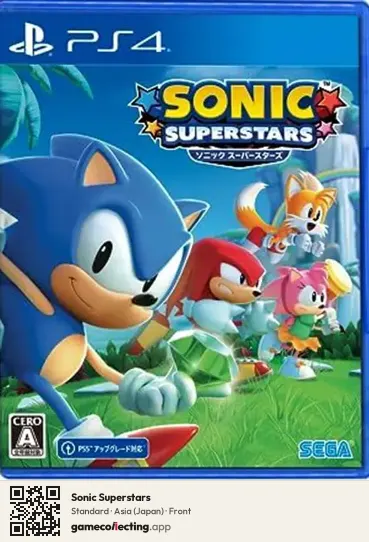 Sonic Superstars PlayStation 4, Japan box front