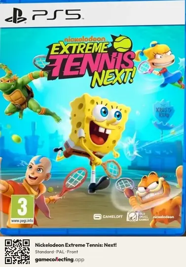 Nickelodeon Extreme Tennis: Next! PlayStation 5, PAL box front