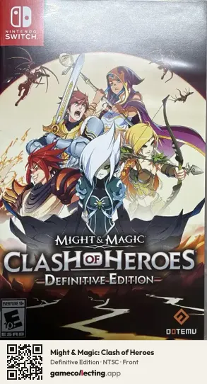 Might & Magic: Clash of Heroes Nintendo Switch, NTSC box front