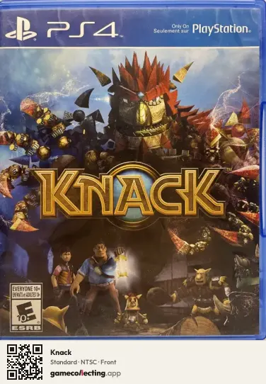 Knack PlayStation 4, NTSC box front