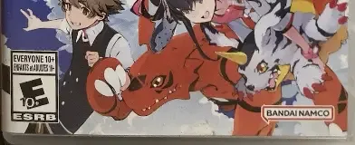 Digimon World: Next Order, the ESRB box on its front