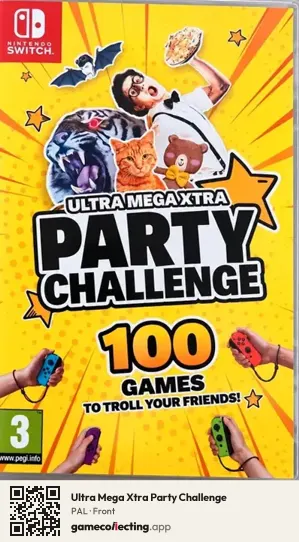 Ultra Mega Xtra Party Challenge Nintendo Switch, PAL box front
