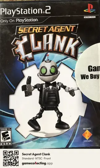 Secret Agent Clank PlayStation 2, NTSC box front
