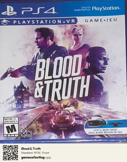 Blood & Truth PlayStation 4, NTSC box front