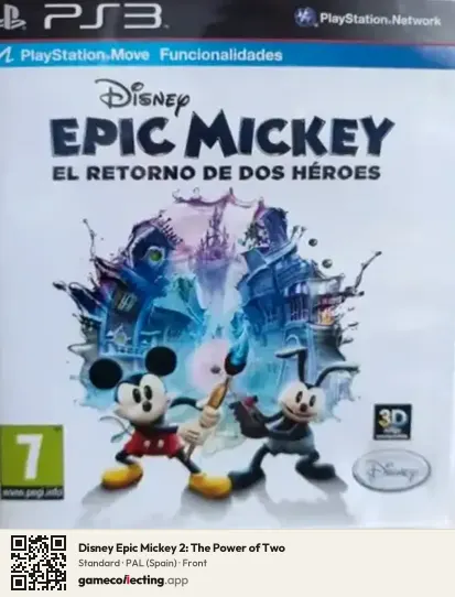 Disney Epic Mickey 2: The Power of Two PlayStation 3, Spain box front