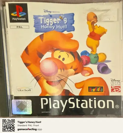 Tigger's Honey Hunt PlayStation, PAL box front