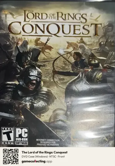 The Lord of the Rings: Conquest Computer, NTSC box front