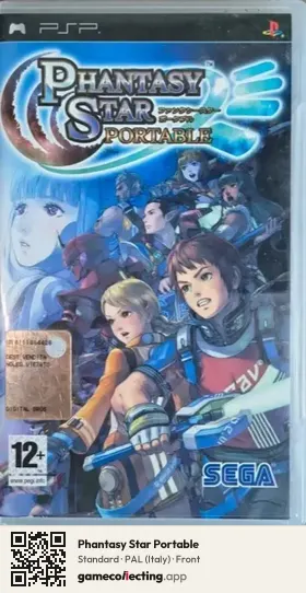 Phantasy Star Portable PlayStation Portable, Italy box front