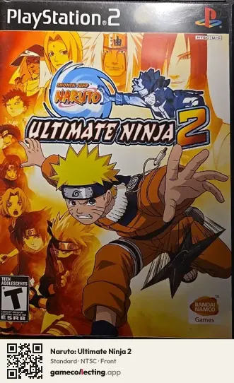 Naruto: Ultimate Ninja 2 PlayStation 2, NTSC box front