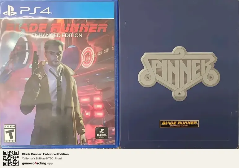 Blade Runner: Enhanced Edition PlayStation 4, NTSC box front