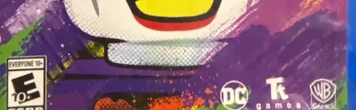 LEGO DC Super-Villains, the ESRB box on its front