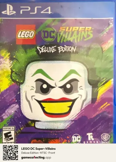LEGO DC Super-Villains PlayStation 4, NTSC box front