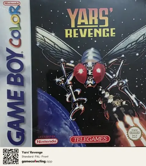 Yars' Revenge Game Boy Color, PAL box front