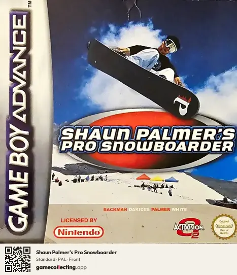 Shaun Palmer's Pro Snowboarder Game Boy Advance, PAL box front