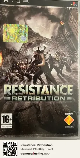 Resistance: Retribution PlayStation Portable, Italy box front