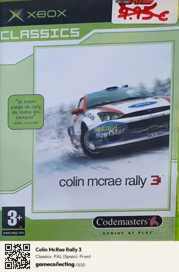 Colin McRae Rally 3 Xbox, Spain box front
