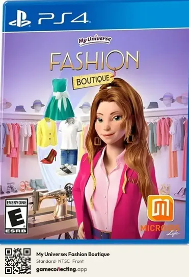 My Universe: Fashion Boutique PlayStation 4, NTSC box front