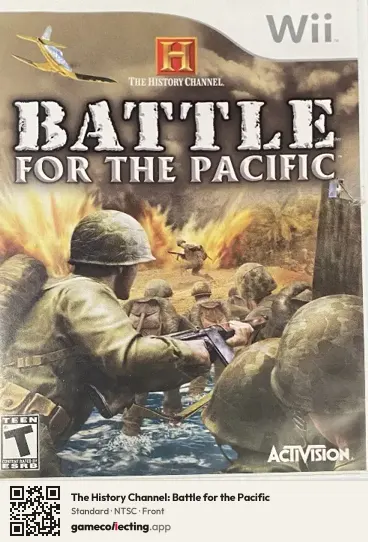 The History Channel: Battle for the Pacific Nintendo Wii, NTSC box front