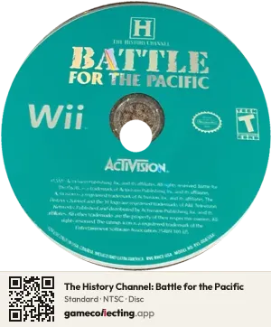 The History Channel: Battle for the Pacific Nintendo Wii, NTSC disc