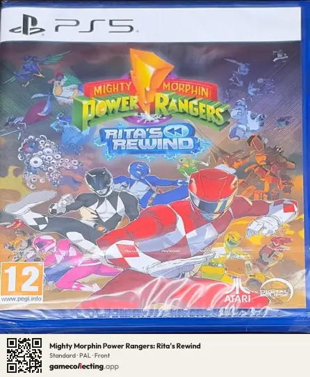 Mighty Morphin Power Rangers: Rita's Rewind PlayStation 5, PAL box front