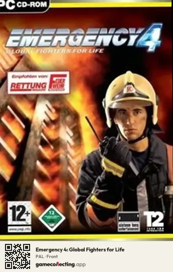 Emergency 4: Global Fighters for Life Computer, PAL box front