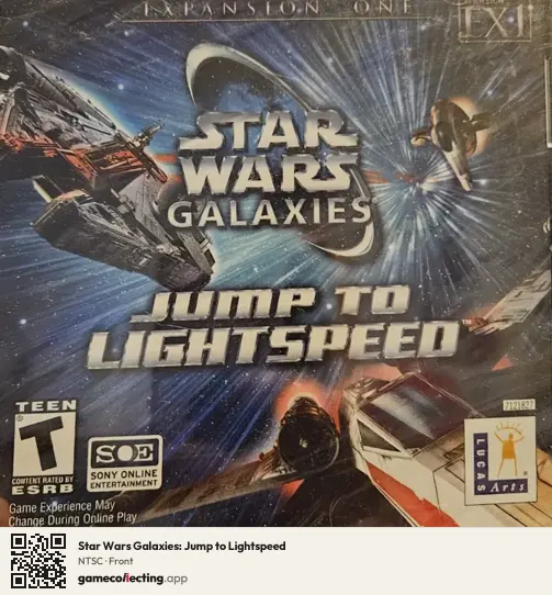 Star Wars Galaxies: Jump to Lightspeed Computer, NTSC box front
