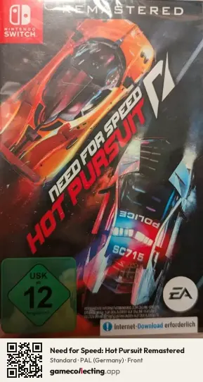 Need for Speed: Hot Pursuit Remastered Nintendo Switch, Germany box front