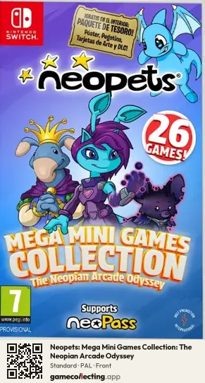 Neopets: Mega Mini Games Collection: The Neopian Arcade Odyssey Nintendo Switch, PAL box front