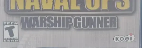 Naval Ops: Warship Gunner, the ESRB box on its front