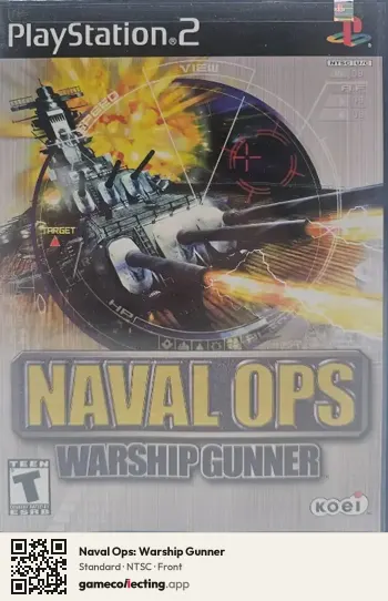 Naval Ops: Warship Gunner PlayStation 2, NTSC box front