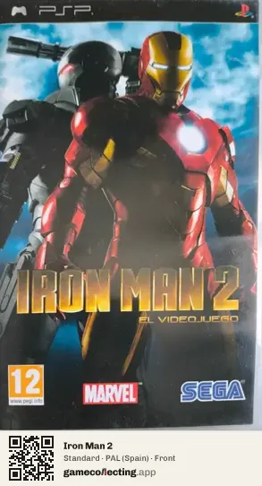 Iron Man 2 PlayStation Portable, Spain box front