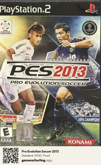 Pro Evolution Soccer 2013 PlayStation 2, NTSC box front