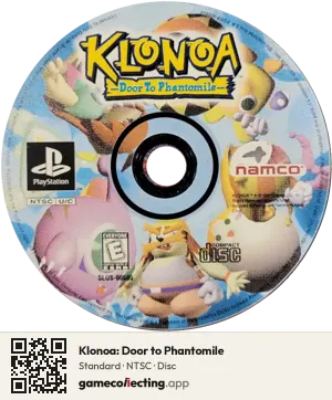 Klonoa: Door to Phantomile PlayStation, NTSC disc