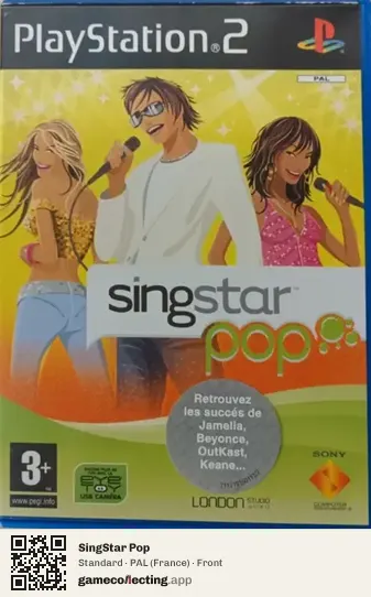 SingStar Pop PlayStation 2, France box front