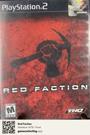 Red Faction PlayStation 2, NTSC box front