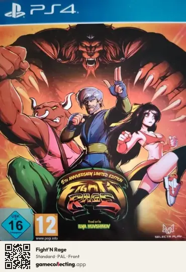 Fight'N Rage PlayStation 4, PAL box front