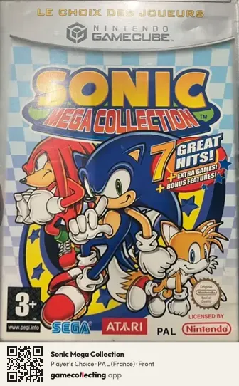 Sonic Mega Collection Nintendo GameCube, France box front